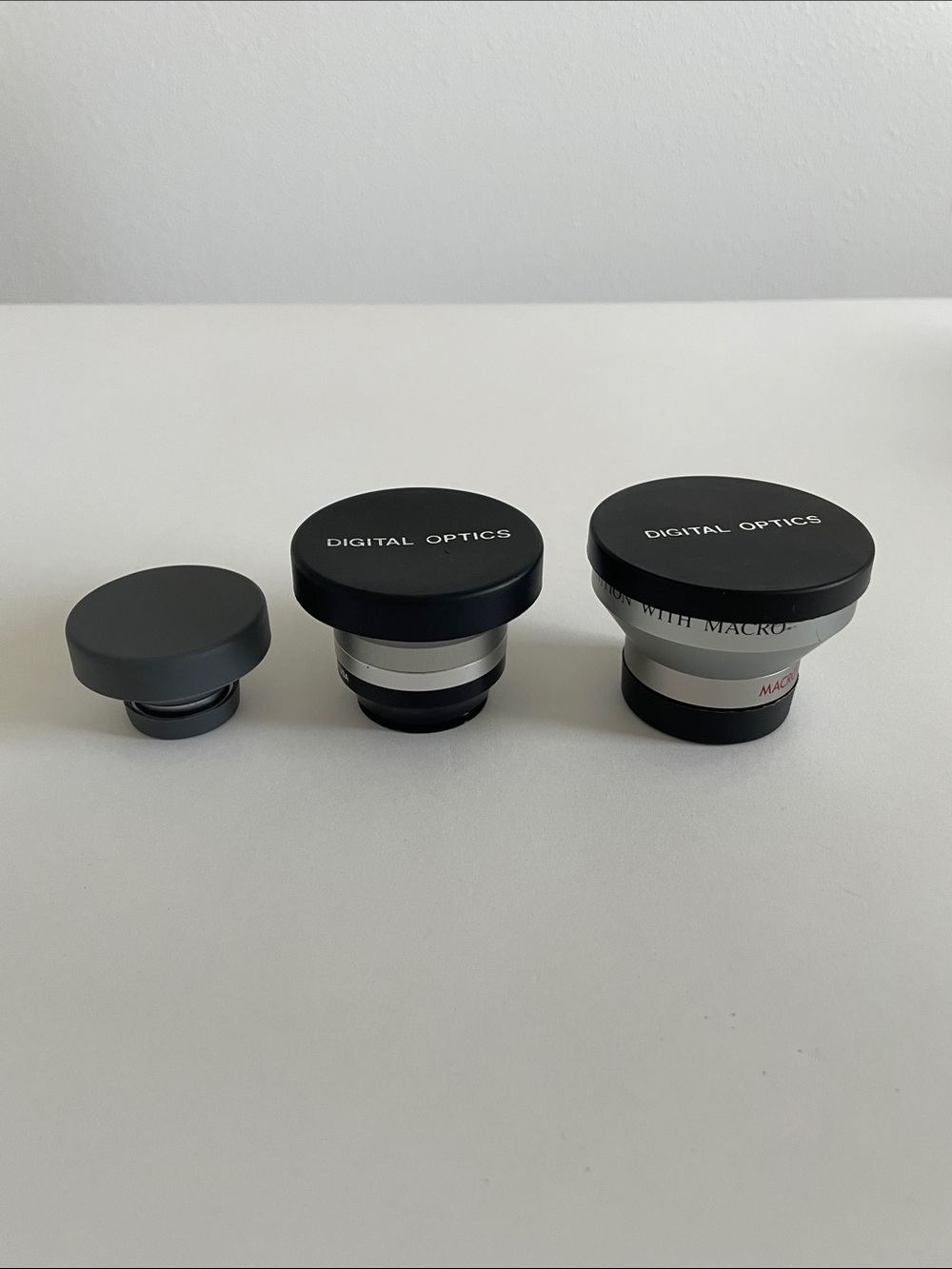 Camera Lenses: Opteka M-Power, Digital Optics 0.45XXX Pro with Macro, AF 2X